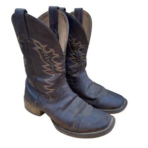Double H Men's Orin Western Boots - Broad Square Toe, Size 8 D, Preowned